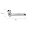 Formax420 Silver 80mm Length Metal Smoking Pipe Straight Pocket Pipe Hand Herb Smoking Accessories Free Shipping