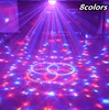 LED Magic Crystal Ball Lamp Disco Lights 24W Sound Control Stage Light 8 Colors 3 Modes Laser Wedding Party Lamp