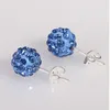 Boucles d'oreilles classiques en diamant shambhala pour femmes, DFMTE21, Micro boule Disco, bijoux, 24 paires par lot