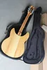 Svart läder hardcase hårt skalfodral hårt fodral för elektrisk gitarr RIC 360 370 325 330 Electric Guitars6453591