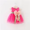 Großhandel - Sommer Neue 2016 Baby Mädchen Chiffon Kleider Kleinkind Mädchen Bogen Kleid Blumen Mädchen Kleid Kinder Geburtstag Paty Kleid Baby kleidung1