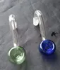 Stained glass recessed pot --glass hookah smoking pipe Glass gongs - oil rigs glass bongs glass hookah smoking pipe - vap- vaporizer