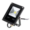 Luz de inundación LED ultrafina 10W Cubierta negra AC85-265V Impermeable IP65 Reflector Proyector Iluminación exterior Envío gratis