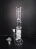 H38CM D:5CM. Glass bong Handy Water Pipe 7 Layer is blue