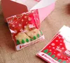 NIEUWE 200 stks / partij Leuke Merry Christmas Designs Self Adhesive Seal Snack Bags / Lovely Biscuits Brood Cookie Gift Bag 10x11 + 4cm Envelop