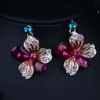 Ganzes leuchtende Luxus -Strass -Stützsteine ​​Kristalle Hochzeitsfeier Brautschmuckset einschließlich Halskette und Ohrringe 6094497