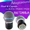 1 pçs de alta qualidade microfone sem fio portátil cabeça cápsula grill para pgx24 slx24 pg24 beta58a3284271