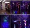 Neue leuchtende fliegende Spielzeuge LED-Lichterketten Blinkbeleuchtung Ballonwellenball 18-Zoll-Heliumballons Weihnachten Halloween-Dekorationsspielzeug