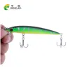 100 stks / partij 8.5cm 6g Isca Artificiais 2016 3D-spel minnow vissen lokken Hengjia lichtgevende pesca karper vissen tackle harde aas bas