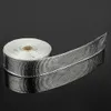 Aluminium Foil Fiberglass Exhaust/Header Heat Wrap 2" x 33' Roll With 5 Pieces Of Stainless Ties Kit