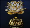 Colorful led lotus lamp Buddha Machine Buddhist supplies of dual-use plug-in battery LED Lotus Flower Romantic Wedding Decorat