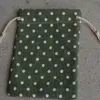 Sacchetti regalo in lino verde punto 8x10cm 9x12cm 10x15cm 13x17cm confezione da 100 sacchetti per imballaggio gioielli trucco235p