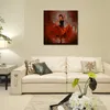 Art flamenco espagnol peintures à l'huile peintes à la main femme dansante grande toile pour décoration murale 3955829