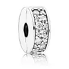 DORAPANG 100% 925 Sterling Silver incrusté perceuse fermoir de sécurité perle originale convient aux bracelets bracelet à bricoler soi-même bijoux d'usine en gros