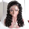 Glueless Human Hair Full Lace Wig Mongolian Indian Peruvian Malaysiska Brasilianska Front Lace Paryker Blekt Knots Deep Curl Paryker Med Baby Hår