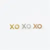 Fashion "Xo" Studörhängen, 18K guldpläterad / silverpläterad xo stud örhängen för kvinnor grossistfri frakt