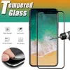 Screen Protector per iPhone 14 Pro Max 13 Mini 12 11 XS XR x 8 7 6 Plus SE Carbon Fibra 3D Curved Edge Explosion Explosion Proof Premium Shield Temped Glass Guard