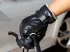 Guantes cálidos antideslizantes gruesos de PU para hombre de invierno al aire libre ciclismo motocicleta algodón cinco dedos guante de punto empalme al por mayor