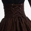 Skirts Victorian Civil War Steampunk Walk Skirt Women Vintage High Waist Gothic Lolita Skirts Blue/Green/Brown/Purple