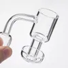 Accessoires pour fumeurs de quartz terp banger sous vide avec 4 petites fentes dans le clou sans dôme inférieur pour conduites d'eau en verre SKGA633