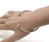 925 Sterling Silver Fill Open Women baby Cuff Bangle Fit European Beads Charm Bracelet DIY Bracelets Bangles Accessories Jewelry