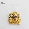 BoYuTe 200pcs 7 Sizes Ribbon Cord End Clamps Cap Crimps Beads Clips, Buckle, Fasteners, Clasp Diy Jewelry Findings components