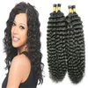 Nail I Tips Hair 100% Remy Human Hair Extensions Kinky Curly 200g # 1 Jet Black Human Fusion Hair 200s Afro Kinky Curly Keratin Stick Tips