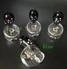 4mm Dikke Quartz Banger Nail met Carb Cap Kleurrijke Glas Carb Cap Bird Snake and Blue 10mm 14mm 18mm 90 graden Quartz Bangers