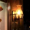 Americano Retro Decoração Industrial Antiga Lâmpadas De Parede Loft Vaso Vaso Forma Vintage Lanterna Castelo Castelo Corredor Armazém Varança Lâmpada de Parede Luminárias
