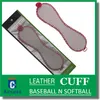 2017 Softball Baseball Leather Wristband Bangle Cuff Bracelet