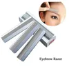 Wholesale HOT 100pcs Eyebrow Razor Stainless Steel Microblading Brow Shaving Trimmers Make Up Tools