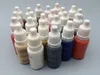 23st Colors Permanent Makeup Micro Pigments Kit för ögonbryn Eyeliner Lip 1/2 oz Komplett kosmetisk tatuering Ink Kit