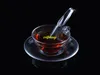50st / mycket snabb leverans Rostfritt stål Kaffe Tea Tea Infuser Pipe Design Touch Känn bra te filterverktyg