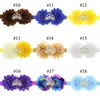 38 Colors Baby Headbands Flowers Shabby Elastic hairbands Girls Kids Rhinestone Tiara Hairband Children Hair Accessories Headdress KHA108