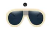 Vintage Square Rimless Solglasögon Kvinnor berömda varumärkesdesigner överdimensionerade solglasögon kvinnliga klassiska sköld Big Eyewear VE0805016088