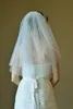 ホットハイト品質ベストセールロマンチックエルボホワイトアイボリーカットエッジベールブライダルヘッドピースのウェディングドレス