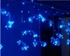 4mx4m LED luci natalizie stringa 512 LED cascata tenda luce festa fata matrimonio cortile natale hotel vacanza decorazione lampada