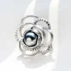 Vintage Pearl Rhinestone Flower Brooch Pin Silver-plate Alloy Scarf buckle for bridal wedding costume party dress Pin gift 2016