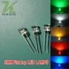 1000pcs 5mm Yellow Flat top Water Clear LED Light Lamp Emitting Diode Ultra Bright Bead Plug-in DIY Kit Practice Wide Angle
