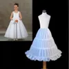 Nieuwe Elegante Bloem Meisje 3-Hoop A-Lijn Crinoline Petticoat Underskirt Kinderen Leeftijd 2-14 voor Bloem Meisjes Pageant Party Jurk Pas Grootte Kinderen aan