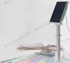 NOUVEAU 10 pcs Multicolore Énergie Solaire Meteor Douche Tubes De Pluie 7 V LED Guirlande Lumineuse De Noël Fête De Mariage Jardin Décoration Extérieure 35 cm MYY