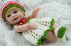 10 Zoll Mode Volle Silikon Reborn Baby Puppe Mini Realistische Mode Puppe Baby Geschenk für Baby Weihnachten und Geburtstag