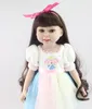 フルビニールの生まれ変わった赤ちゃんの人形18インチ/ 45cmの手作りのブランドアメリカ人形寿命の生まれ変わった赤ちゃん人形おもちゃの女の子クリスマスプレゼント