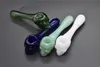 Wholesale Glass Hookah Pipes Skull Glass Oil Burner Pipes Colorful hand blown 3.8inch Lenght deep spoon hand tobacco Pipes For Smoking