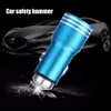 Szybki ładunek 5 V 2.1A Podwójna ładowarka samochodowa USB Aluminium Alloy Car-Charger Emergence Safety Hammer dla telefonu iPhone Samsung Xiaomi HTC Telefon komórkowy