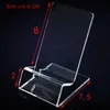 DHL fast delivery Acrylic Cell phone mobile phone Display Stands Holder stand for 6inch smartphone DHL Free shipping