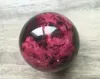 Boule de Jade en pierre de fleur de pêche naturelle, 50mm, sphère de cristal de guérison, décorations pour la maison, à vendre, livraison gratuite