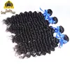 Clearance Sale!!!Wholesale Cheap 8A Peruvian Brazilian Indian Malaysian Hair Extension Deep Wave 8-30 inch Human Hair Weft With Eyelash Gift