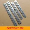 Peugeot 308 Stainless Steel Exterior Door Sill Scuff Plate Welcome Pedal Threshold for Peugeot 308 2008- 2013 2014 2015 Car Accessories