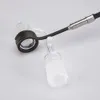 2 mm dicker Quarz-Banger-E-Nagel mit 14/18 mm mattiertem männlich-weiblichem Gelenk, Durchmesser dieser Quarz-E-Nagelschale: 19,5 mm, für 20 mm Heizspirale.